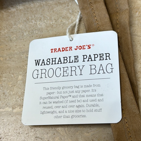 Trader Joe’s Reusable Collectible Washable Paper Grocery Bag - Picture 9 of 9
